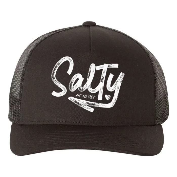 Salty at Heart Ocean Child Soul Wave Sea Love Home Fun Yupoong Adult 5-Panel Trucker Hat