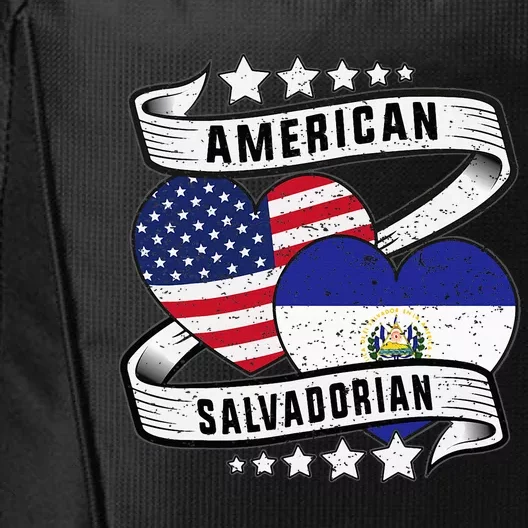 Salvadoran American Half American Half El Salvador City Backpack