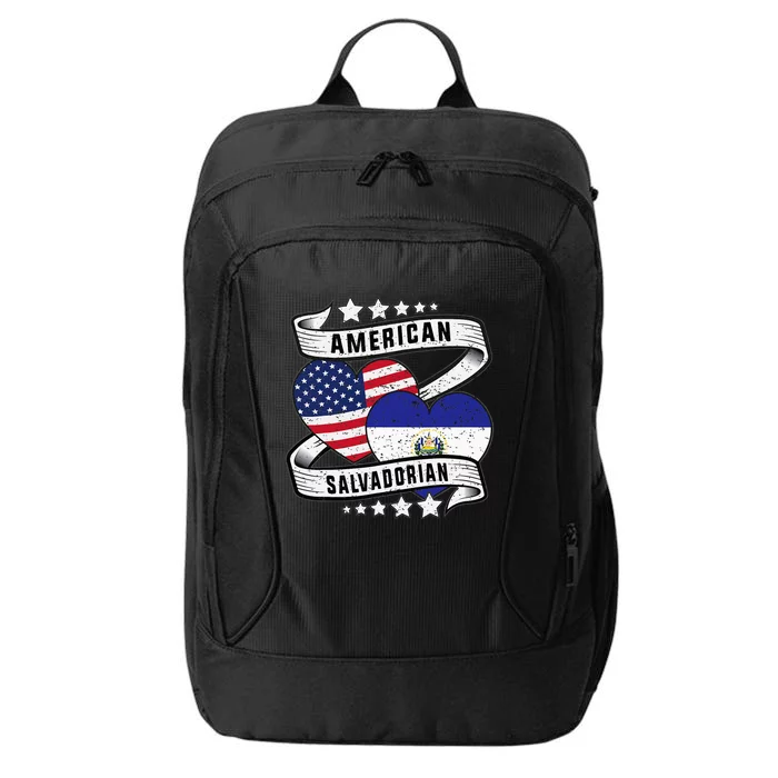 Salvadoran American Half American Half El Salvador City Backpack