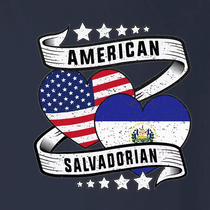 Salvadoran American Half American Half El Salvador Toddler Long Sleeve Shirt