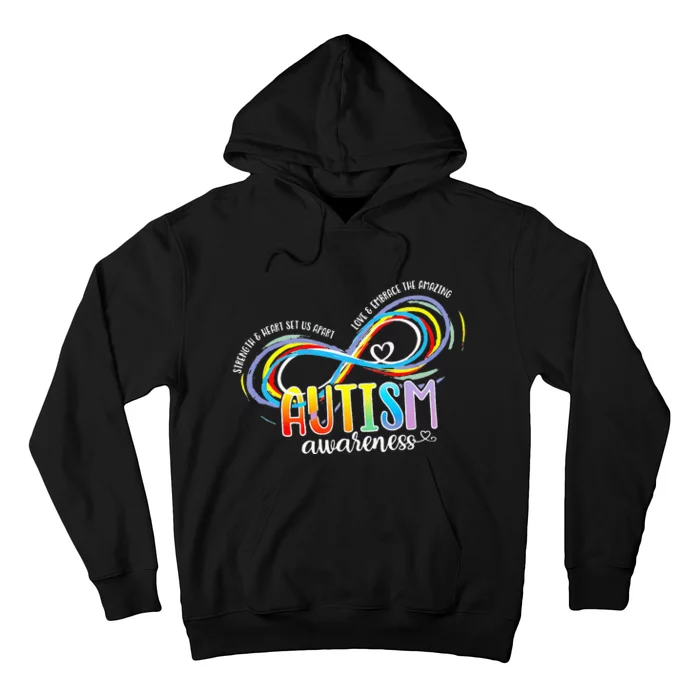 Strength And Heart Set Us Apart Autism acceptance Hoodie