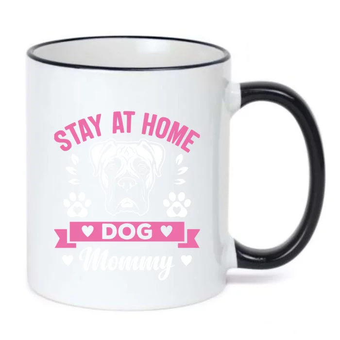 Stay At Home Dog Mommy Funny Pet Owners Gift Black Color Changing Mug