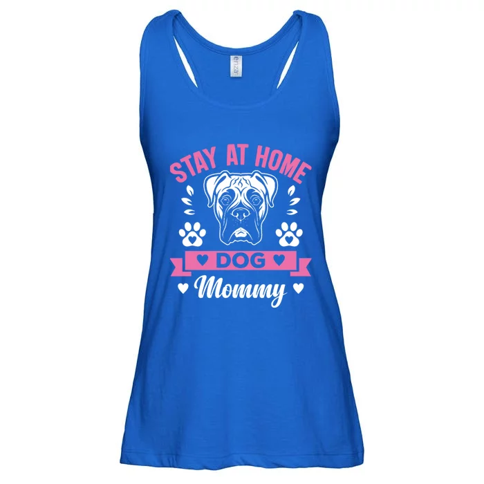 Stay At Home Dog Mommy Funny Pet Owners Gift Ladies Essential Flowy Tank