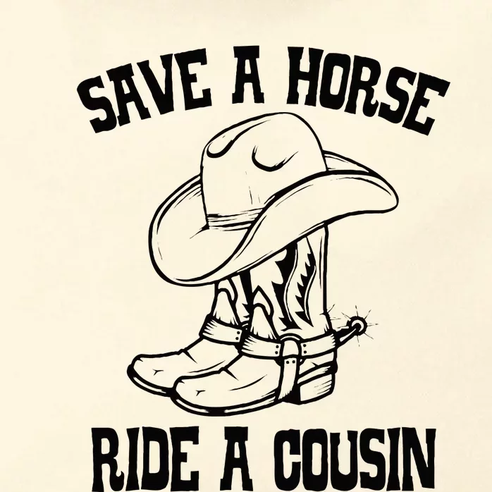 Save A Horse Ride A Cousin All Trash No Trailer Trash YAll Zip Tote Bag