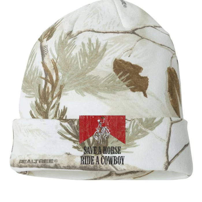 Save A Horse Ride A Cowboy Skeleton Western Country Kati - 12in Camo Beanie