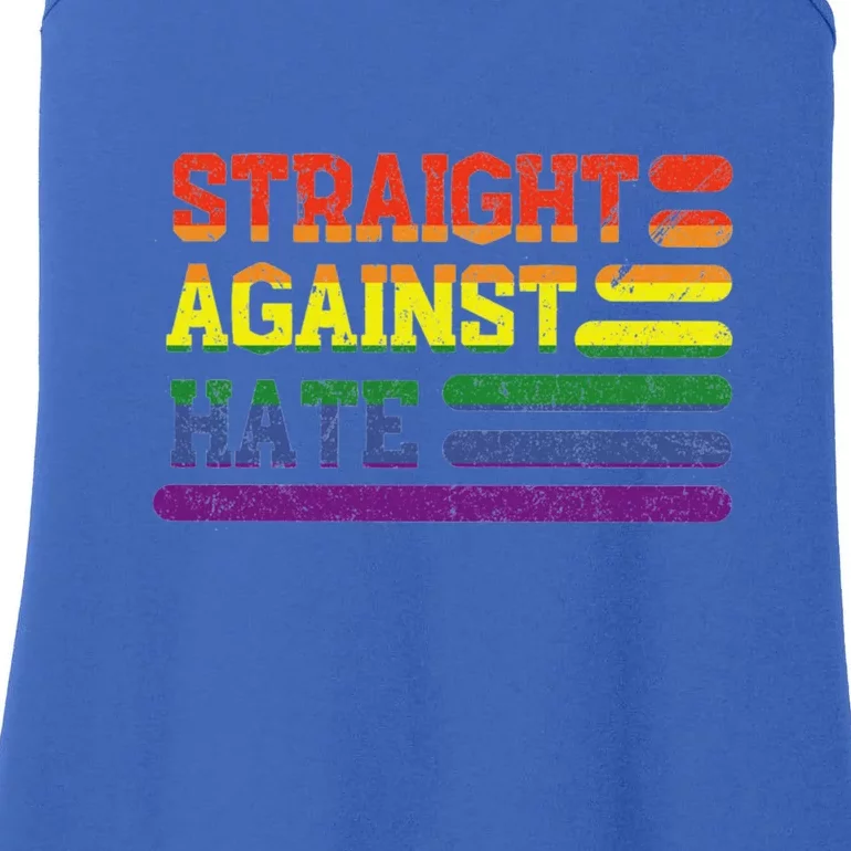 Straight Against Hate Gift Ladies Essential Tank