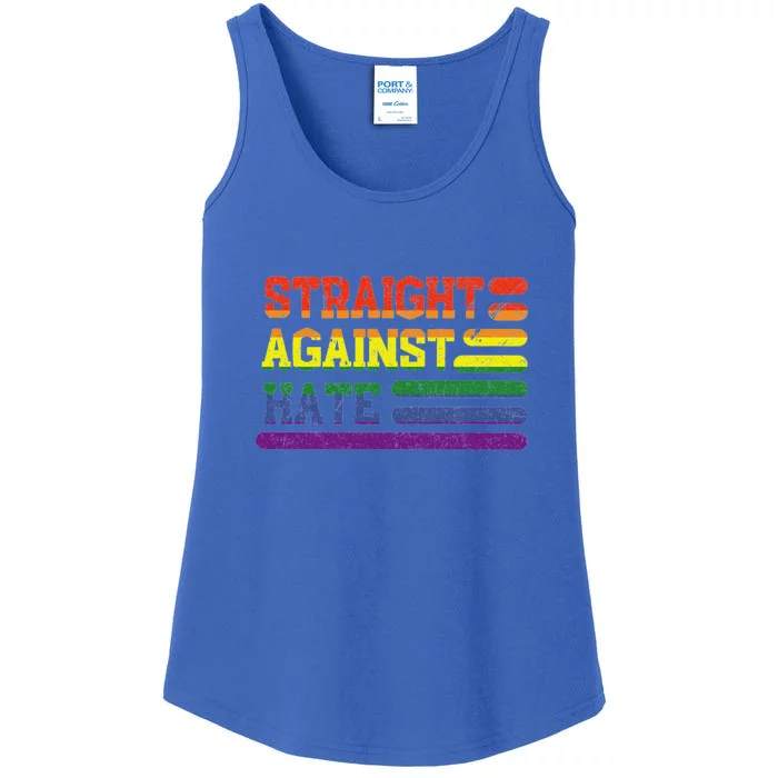 Straight Against Hate Gift Ladies Essential Tank