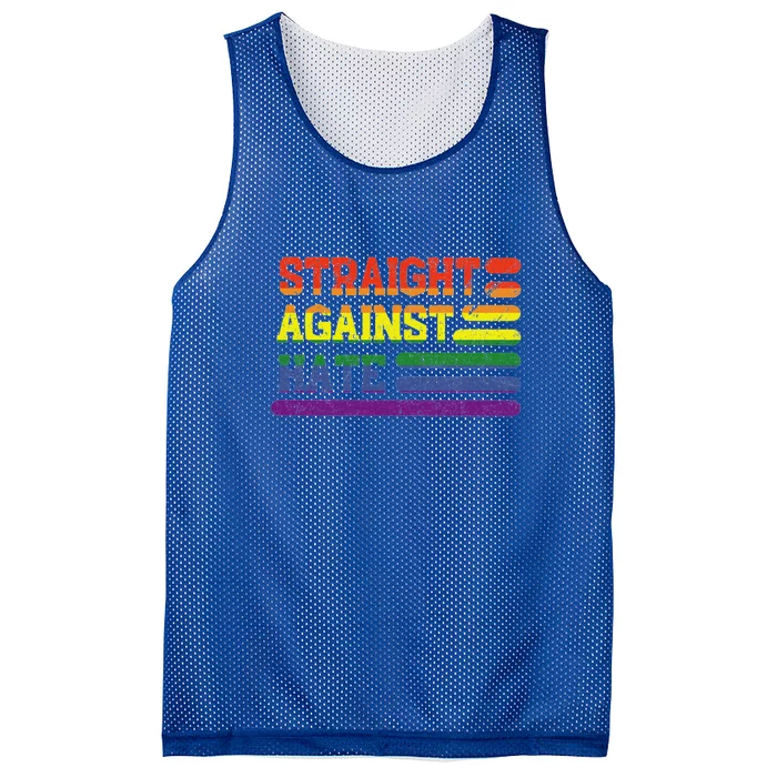 Straight Against Hate Gift Mesh Reversible Basketball Jersey Tank