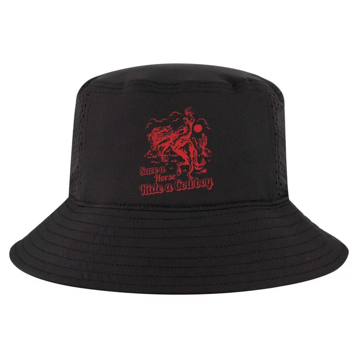 Save A Horse Ride A Cowboy Western Country Cool Comfort Performance Bucket Hat