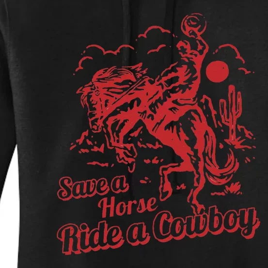 Save A Horse Ride A Cowboy Western Country Women's Pullover Hoodie