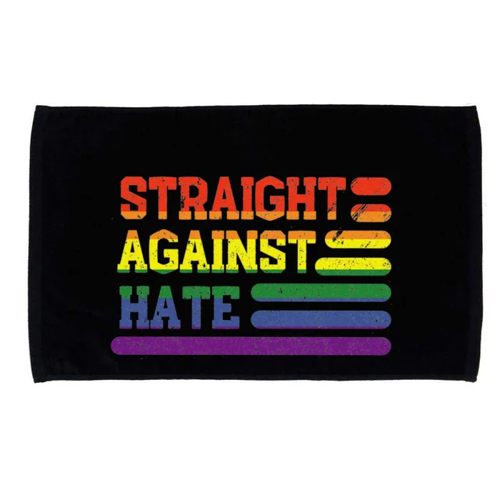 Straight Against Hate Gift Microfiber Hand Towel