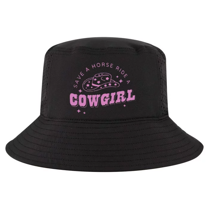 Save A Horse Ride A Cowgirl Lesbian Western Subtle Pride Cool Comfort Performance Bucket Hat