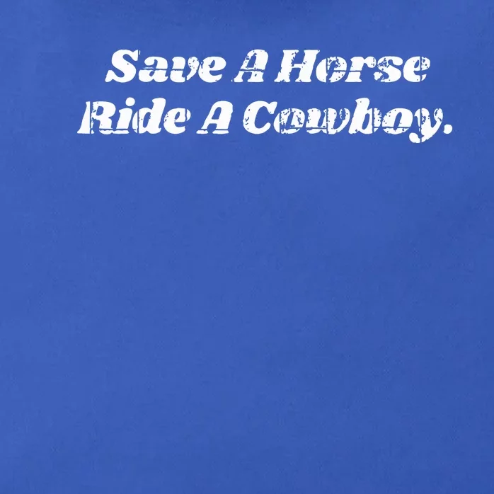 Save a Horse ride a Cowboy Zip Tote Bag