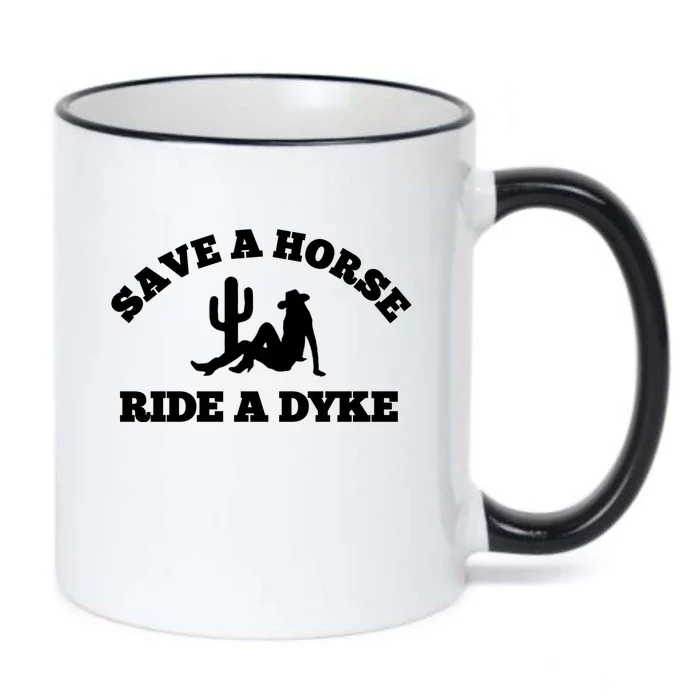 Save A Horse Ride A Dyke Black Color Changing Mug