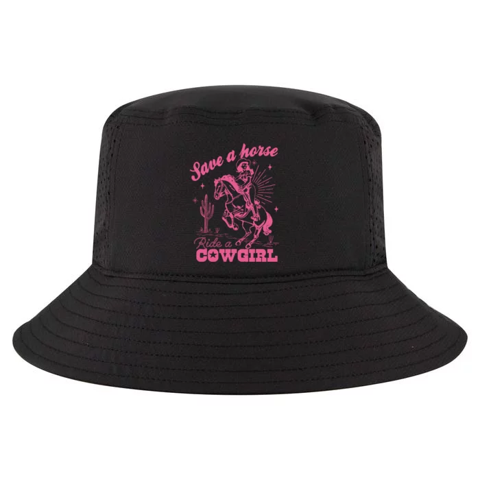 Save A Horse Ride A Cowgirl Cool Comfort Performance Bucket Hat