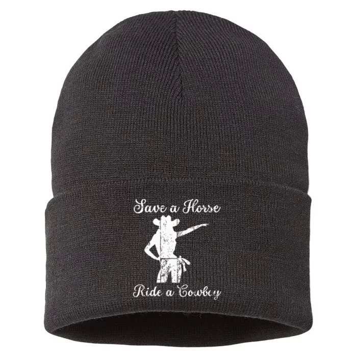 Save a Horse ride a Cowboy Sustainable Knit Beanie