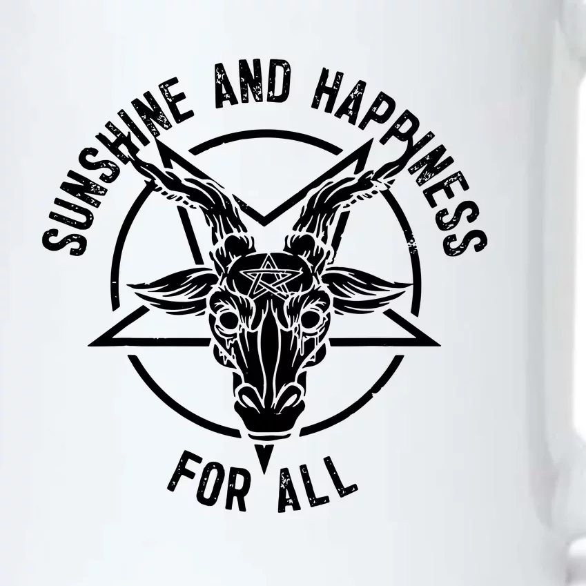 Sunshine And Happiness Heavy Metal For All Black Color Changing Mug