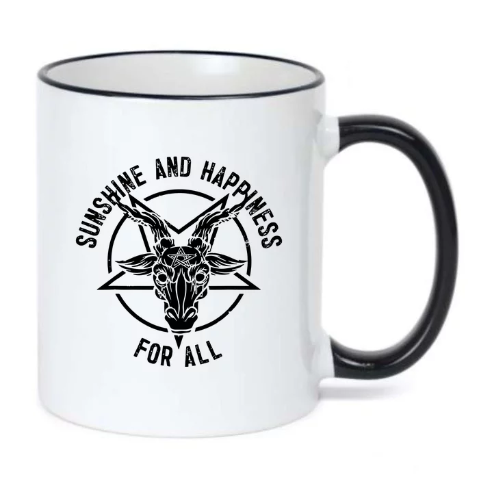 Sunshine And Happiness Heavy Metal For All Black Color Changing Mug