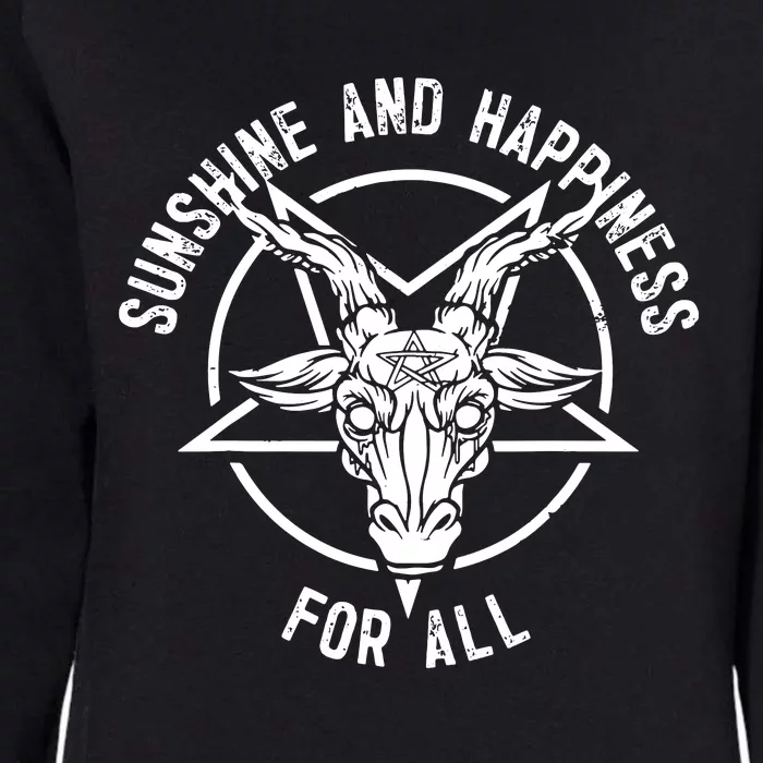 Sunshine And Happiness Heavy Metal For All Womens California Wash Sweatshirt