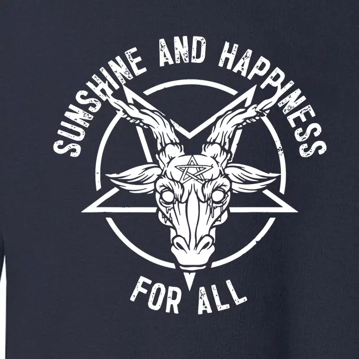 Sunshine And Happiness Heavy Metal For All Toddler Sweatshirt