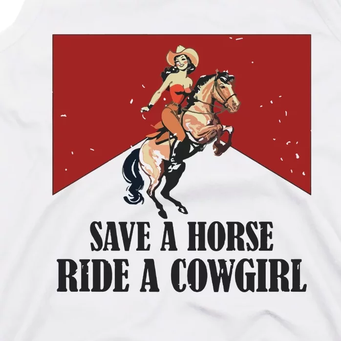 Save A Horse Ride A Cowgirl Tank Top