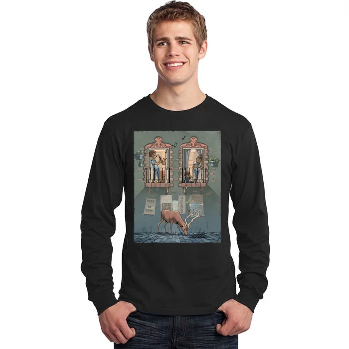 Stay At Home Graphic Music Nature Tall Long Sleeve T-Shirt