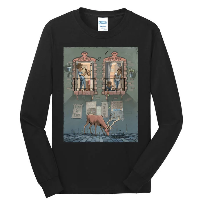 Stay At Home Graphic Music Nature Tall Long Sleeve T-Shirt