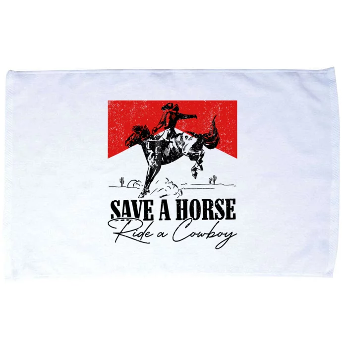 Save A Horse Ride A Cowboy Skeleton Country Skull Western Microfiber Hand Towel