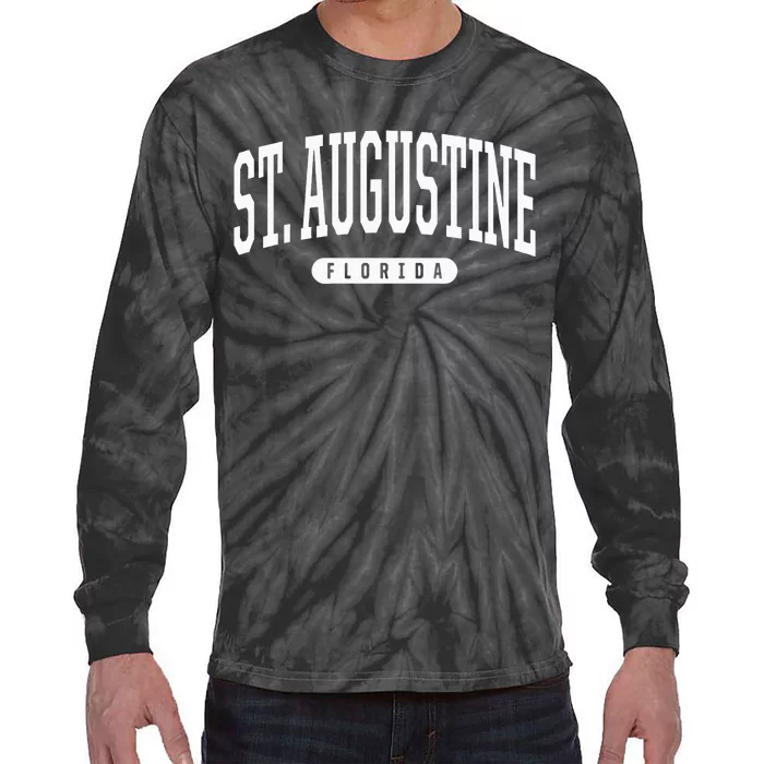 St Augustine Hoodie Swea College University Style FL Tie-Dye Long Sleeve Shirt