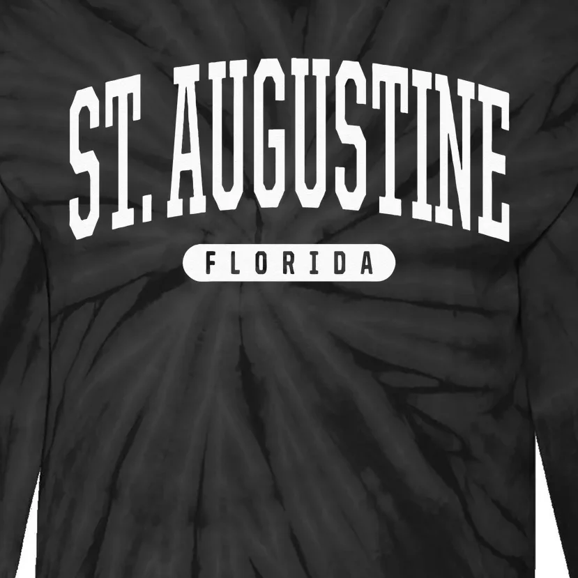 St Augustine Hoodie Swea College University Style FL Tie-Dye Long Sleeve Shirt