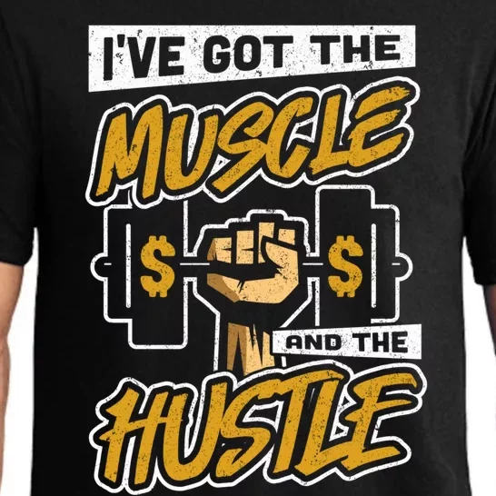 Student Athlete Hustle Muscle Gym Gift Pajama Set