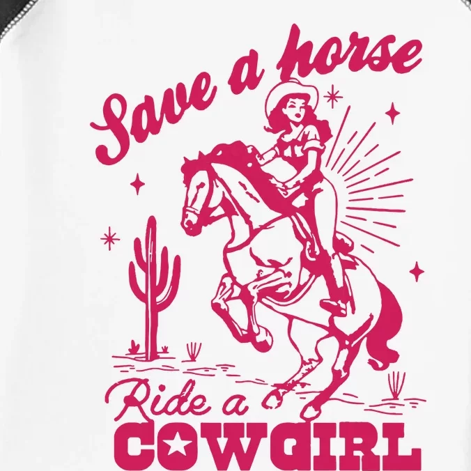 Save A Horse Ride A Cowgirl Lesbian Infant Baby Jersey Bodysuit