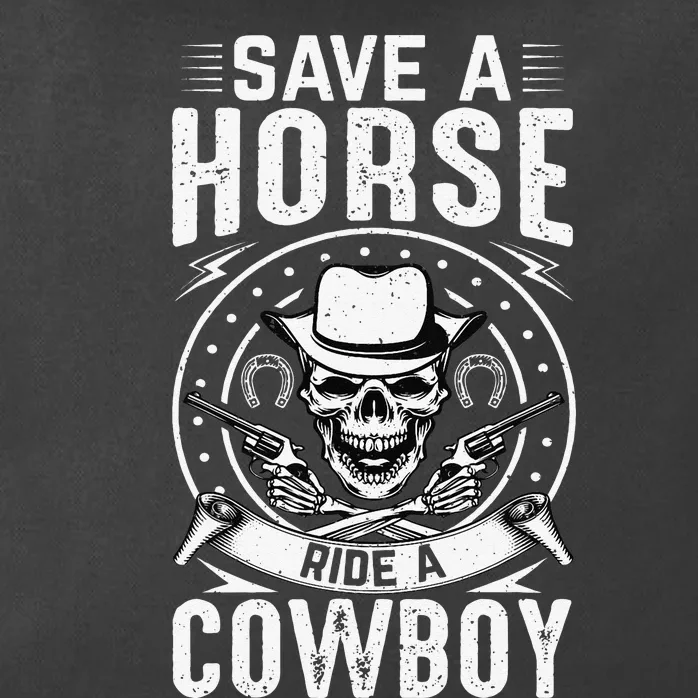 Save A Horse Ride A Cowboy Zip Tote Bag