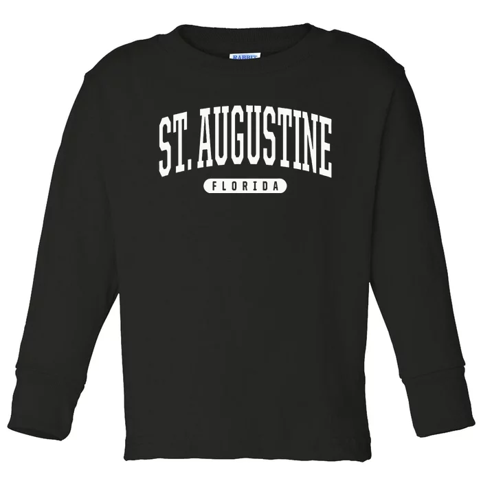 St Augustine Hoodie Swea College University Style FL Toddler Long Sleeve Shirt