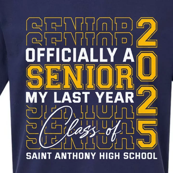 Saint Anthony High School Officially A Senior Class Of 2025 Sueded Cloud Jersey T-Shirt