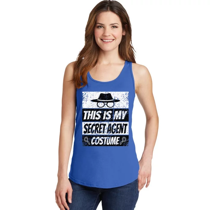 Secret Agent Inspector Spy Costume Retro Spy Ladies Essential Tank