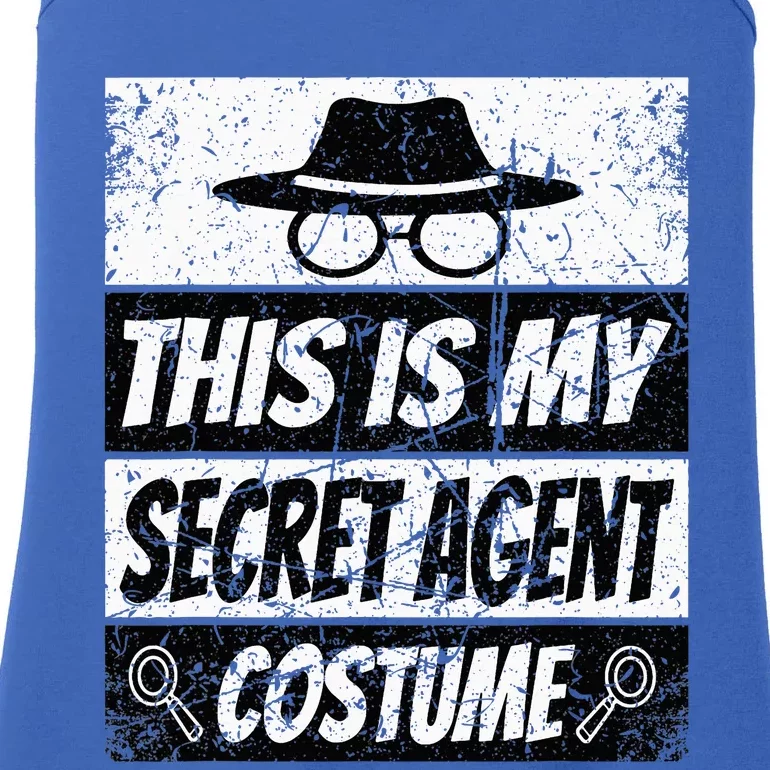 Secret Agent Inspector Spy Costume Retro Spy Ladies Essential Tank