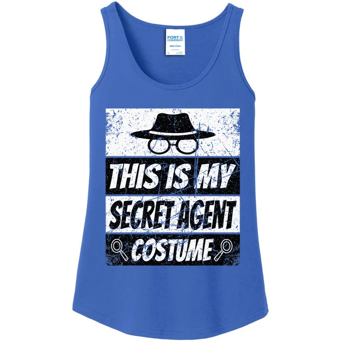 Secret Agent Inspector Spy Costume Retro Spy Ladies Essential Tank