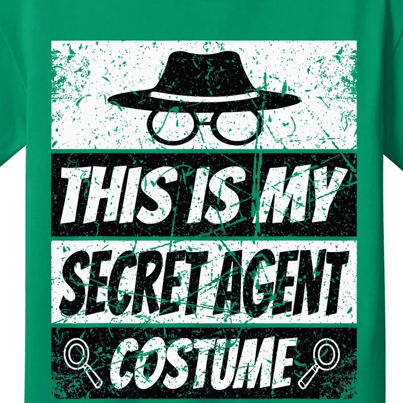 Secret Agent Inspector Spy Costume Retro Spy Kids T-Shirt