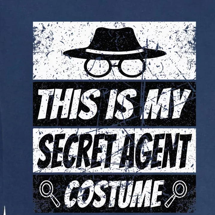 Secret Agent Inspector Spy Costume Retro Spy Garment-Dyed Sweatshirt