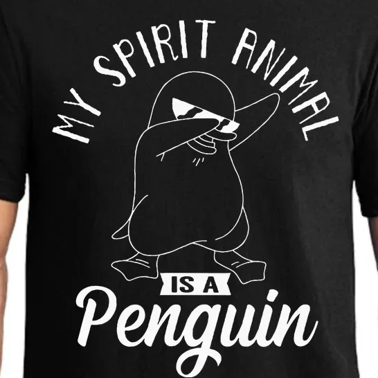 Spirit Animal Is A Penguin Dabbing Dab Antarctica Penguins Pajama Set