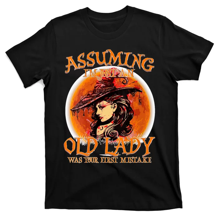 S Assuming IM Just An Old Lady Was Your First Mistake V Neck T-Shirt