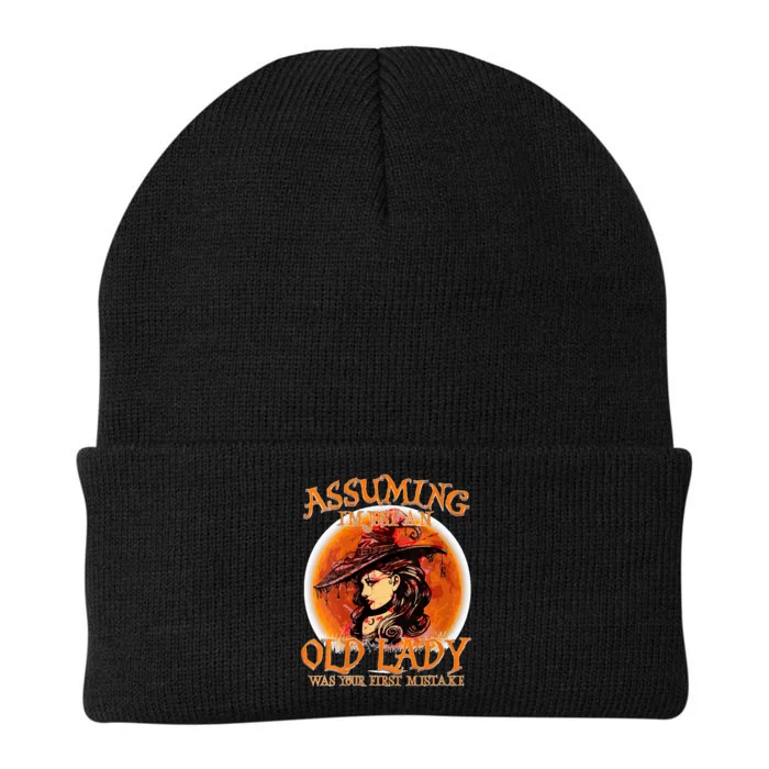 S Assuming IM Just An Old Lady Was Your First Mistake V Neck Knit Cap Winter Beanie