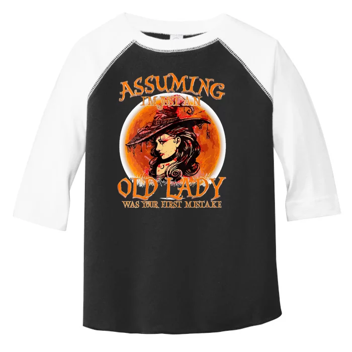 S Assuming IM Just An Old Lady Was Your First Mistake V Neck Toddler Fine Jersey T-Shirt