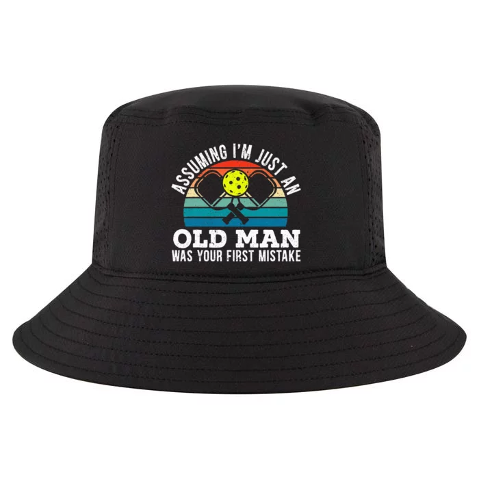 S Assuming IM Just An Old Man Was Your First Mistake Cool Comfort Performance Bucket Hat