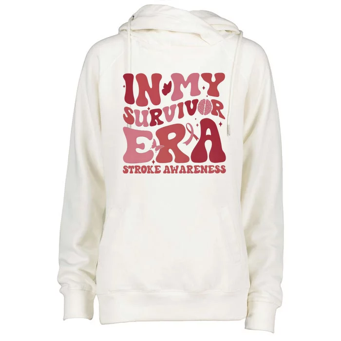 Stroke Awareness In My Survivor Era Womens Funnel Neck Pullover Hood