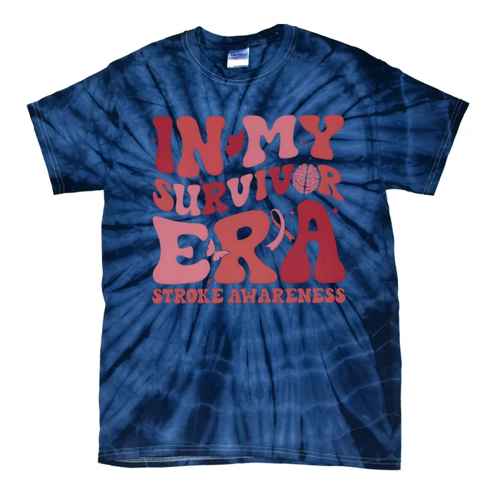 Stroke Awareness In My Survivor Era Tie-Dye T-Shirt