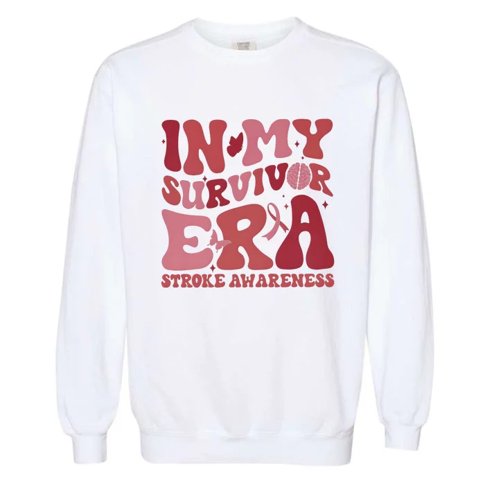 Stroke Awareness In My Survivor Era Garment-Dyed Sweatshirt