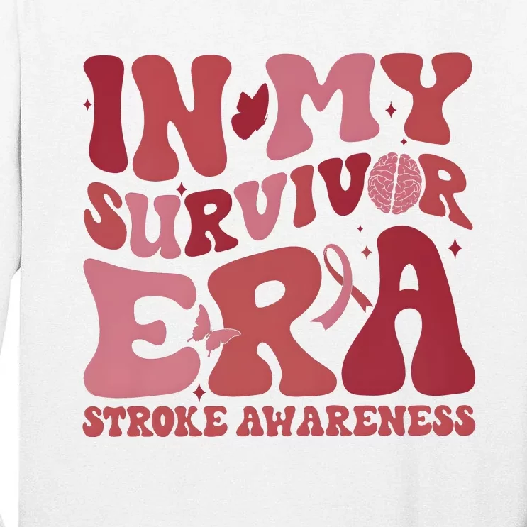 Stroke Awareness In My Survivor Era Tall Long Sleeve T-Shirt