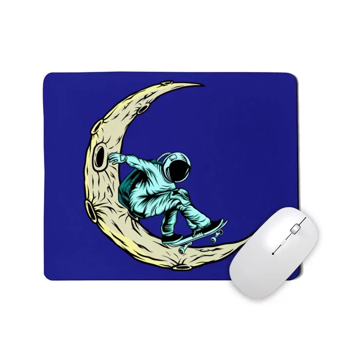 Skateboard Astronauts In Space Astronaut Skateboarding Funny Gift Mousepad